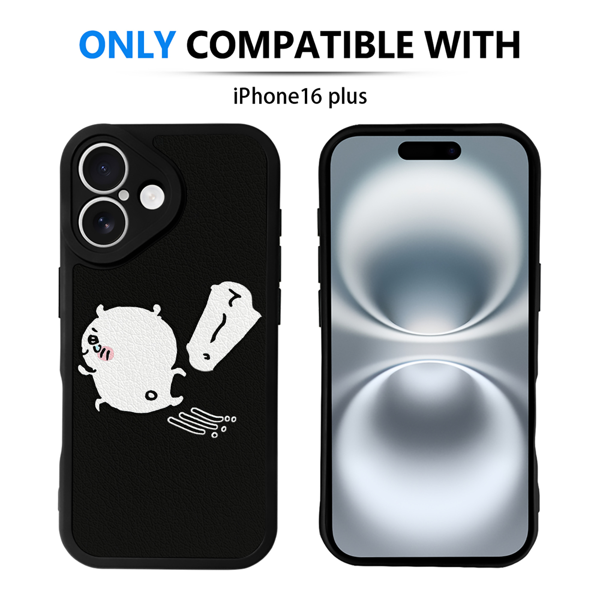（画像用） ちいかわ ちいかわ Chii-kawa chiikawa 【iPhone 16シリーズ対応】シリコンスマホケース（レザー調） 材質：シリコン